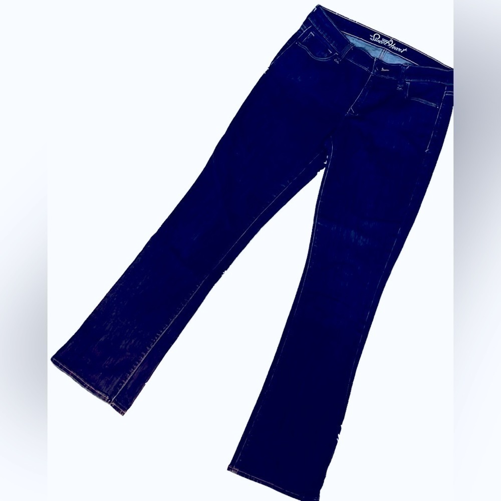 OLD NAVY Women’s “The Sweetheart” Dark Wash Bootcut Denim Jeans, Sz 6 Long,EUC.